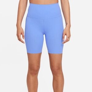 Nike Yoga Blue Bike Shorts